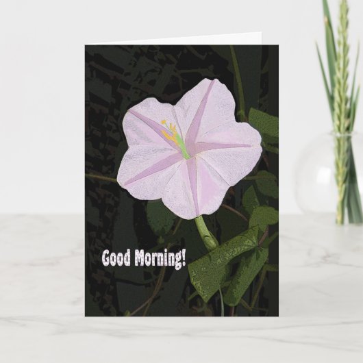 Good Morning Note Kaart Lavender Morning Glory (Voorkant)