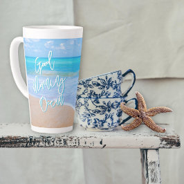 Good Morning Ocean Blauwe Water Hoge Latte Mok
