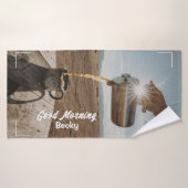 Good Morning, Outdoor Coffee and Name Badhanddoek (Badhanddoek)