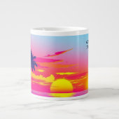 Good Morning Paradise Exotic Beach Sunset Grote Koffiekop (Voorkant)