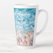 Good Morning Personalized Beach Latte Mug Mok (Rechts)