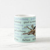 Good Morning Personalized Woodland Chickadee Mok (Center)