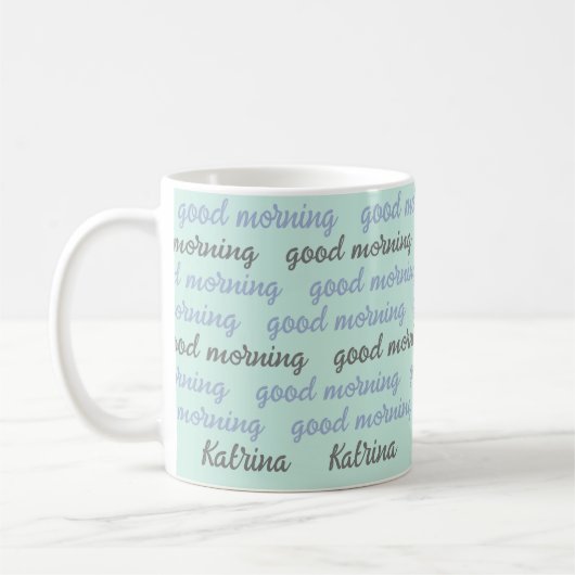 Good Morning Personalized Woodland Chickadee Mok (Links)