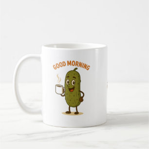 Good Morning Pickle Cartoon-personage Koffiemok