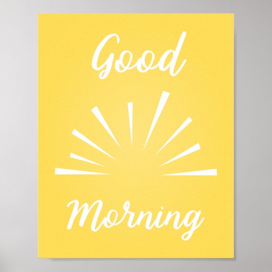 Good Morning Poster (Voorkant)