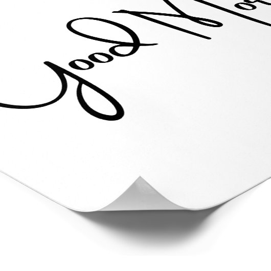 Good Morning Poster (Hoek)