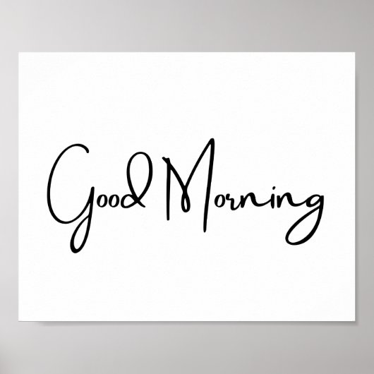Good Morning Poster (Voorkant)