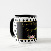 Good Morning Prachtige Coffee Mok (Voorkant links)