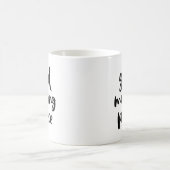 Good Morning Prince Black Moderne Typografie Mok (Center)