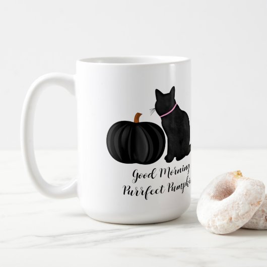Good Morning Purrfect Pumpkin Coffee Koffiemok (Met donut)