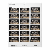 Good morning return address label (Full Sheet)