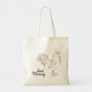 Good Morning Rooster Bag Tote Bag