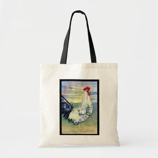 Good Morning Rooster Painting Bag Tote Bag (Voorkant)