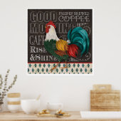 Good Morning Rooster Poster (Keuken)