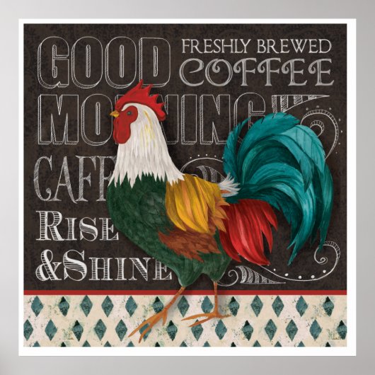 Good Morning Rooster Poster (Voorkant)