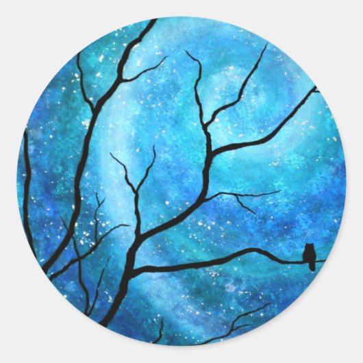 Good Morning Starshine Ronde Sticker (Voorkant)