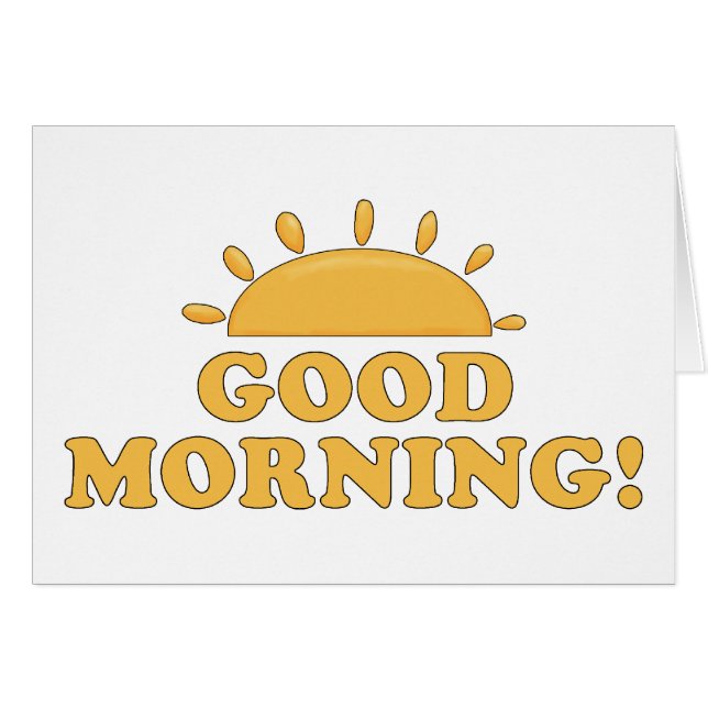 Good Morning Sun (Voorkant Horizontaal)