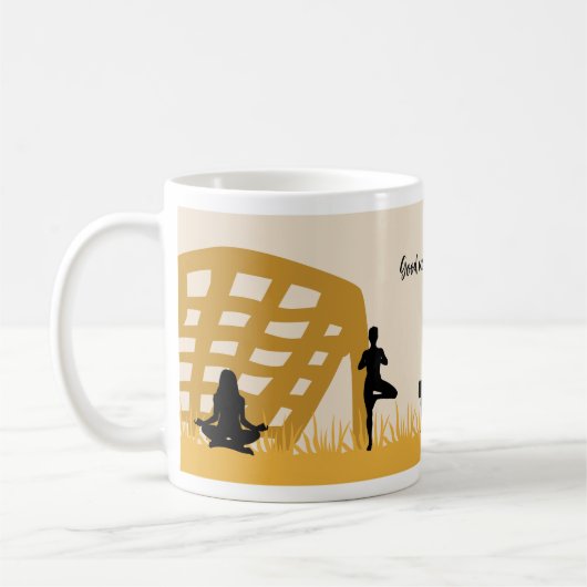 Good Morning Sun Yoga Football Playground Koffiemok (Links)