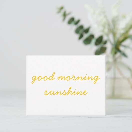 Good Morning Sunshine Briefkaart (Staand voorkant)