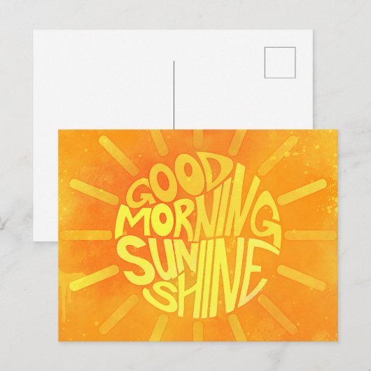 Good Morning, Sunshine. Briefkaart (Voorkant / Achterkant)