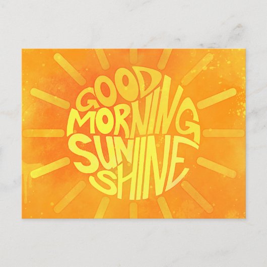 Good Morning, Sunshine. Briefkaart (Voorkant)