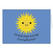 Good Morning Sunshine Cute Kawaii Sun (Voorkant Horizontaal)