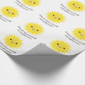 Good Morning Sunshine Cute Kawaii Sun Cadeaupapier (Hoek)