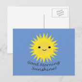 Good Morning Sunshine Cute Kawaii Sun Feestdagenkaart (Voorkant / Achterkant)