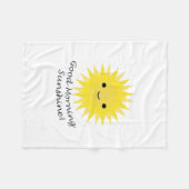 Good Morning Sunshine Cute Kawaii Sun Fleece Deken (Voorkant (Horizontaal))