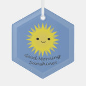 Good Morning Sunshine Cute Kawaii Sun Glas Ornament (Voorkant)