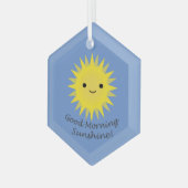 Good Morning Sunshine Cute Kawaii Sun Glas Ornament (Voorkant links)