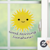 Good Morning Sunshine Cute Kawaii Sun Raamsticker (Huis)