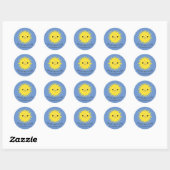 Good Morning Sunshine Cute Kawaii Sun Ronde Sticker (Vel)