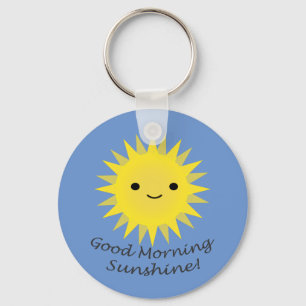 Good Morning Sunshine Cute Kawaii Sun Sleutelhanger