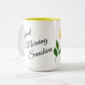 Good Morning Sunshine en Lemons Coffee Mok (Voorkant links)