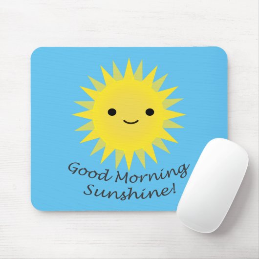 Good Morning Sunshine Kawaii Sun Muismat (Met muis)