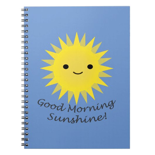 Good Morning Sunshine Kawaii Sun Notitieboek (Voorkant)