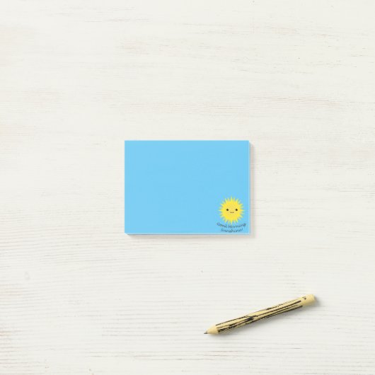 Good Morning Sunshine Kawaii Sun Post-it® Notes (Op bureau)