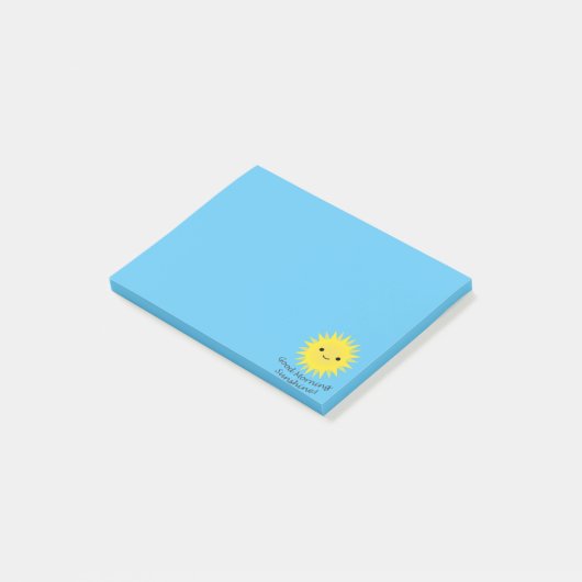 Good Morning Sunshine Kawaii Sun Post-it® Notes (Schuin)