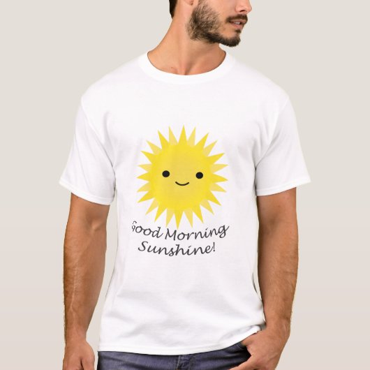 Good Morning Sunshine Kawaii Sun T-shirt (Voorkant)