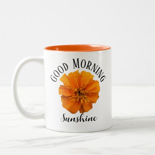 Good Morning Sunshine Marigold Tweekleurige Koffiemok (Links)