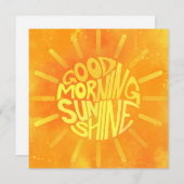 Good Morning, Sunshine. Notitiekaartje (Voorkant / Achterkant)