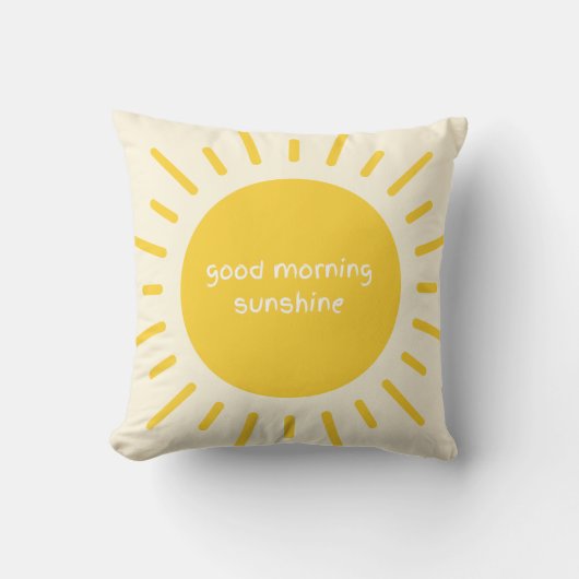 good morning sunshine nursery pillow kussen (Voorkant)