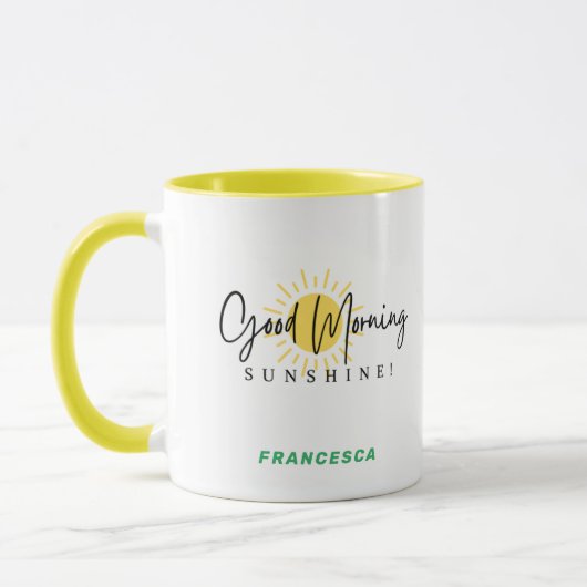 Good Morning Sunshine Persoonlijk Mug Mok (Links)