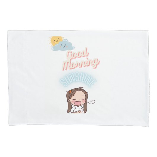 Good Morning Sunshine Pillow hoesje standaard maat Kussensloop (Voorkant)