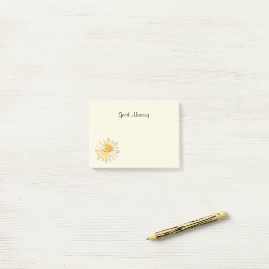 Good Morning Sunshine Post-it® Notes (Op bureau)