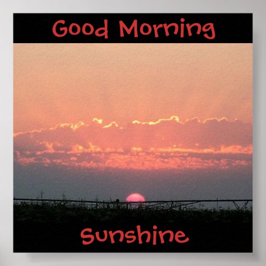 Good Morning Sunshine Poster (Voorkant)