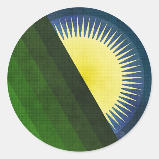 Good Morning Sunshine Ronde Sticker (Voorkant)