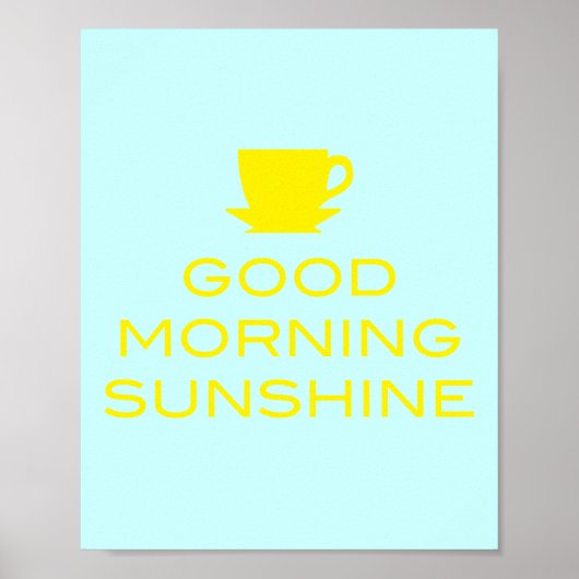 Good Morning Sunshine - Square Poster (Voorkant)