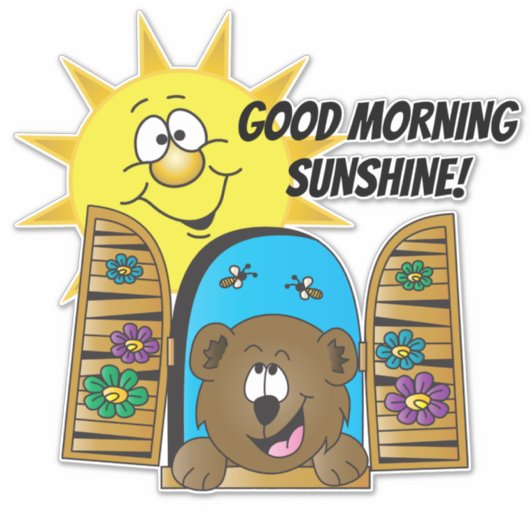 Good Morning Sunshine Sticker (Voorkant)